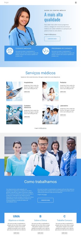Medicina Diagnóstica - Tema WordPress Exclusivo