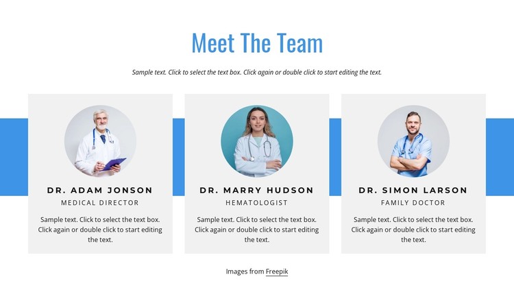 The healthcare team Static Site Generator