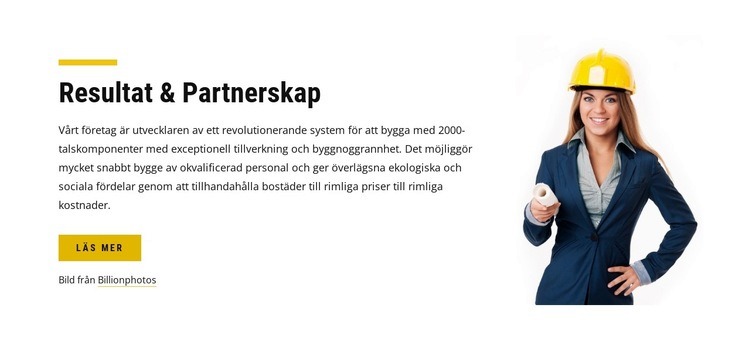 Partnerskap för resultat CSS -mall