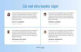 Fantastisk Webbdesign För Vad Våra Kunder Säger Om Vårt Arbete