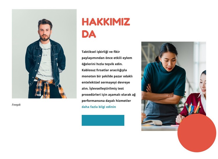 Biz yaratıcı ve hayalperestiz CSS Şablonu