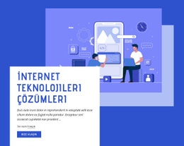 İnternet Teknolojileri Çözümleri - Web Sitesi Oluşturucu Şablonu