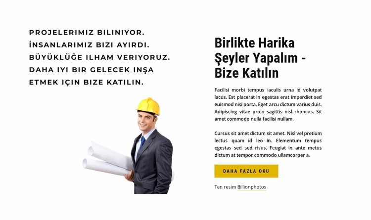 Bize katıl HTML5 Şablonu