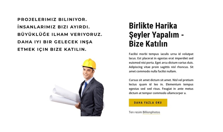 Bize katıl WordPress Teması