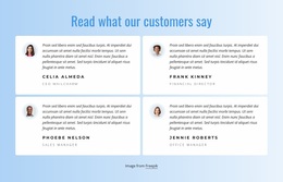 Stunning Web Design For What Our Customers Say About Our Work