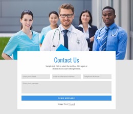 Contact Form Over Image - Website Mockup Template