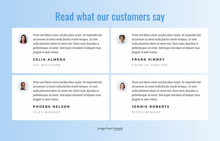 What our customers say about our work WordPress Website Builder