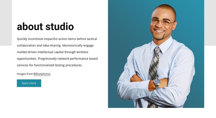 About digital design studio One Page Template