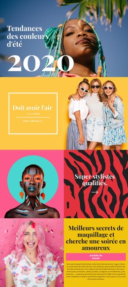 Infos Tendances Beauté – Inspiration De Modèle D'Une Page