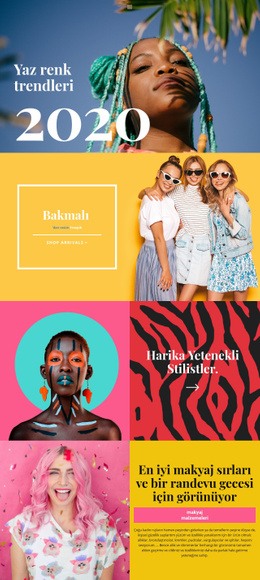 Güzellik Trendleri Bilgisi Için Kullanıma Hazır Site Tasarımı