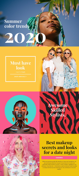 Beauty Trends Info - Professional Web Page Design