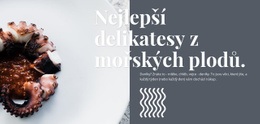 Delikatesy Z Mořských Plodů – Bezplatné Šablony