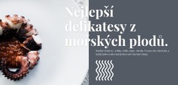 Delikatesy Z Mořských Plodů – Šablona Pro Tvorbu Webových Stránek