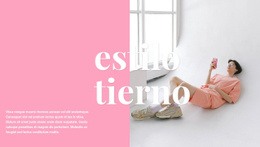 Estilo Delicado De Ropa: Plantilla HTML Sencilla