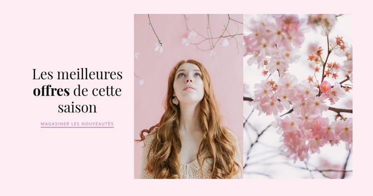 Accessoiriser le printemps Modèle CSS