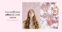 Accessoiriser Le Printemps - Modèle De Création De Site Web