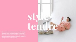 Style Délicat De Vêtements - Modèle Personnalisé D'Une Page