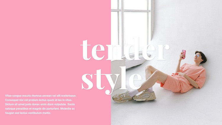 Delicate style of clothing Homepage Design
