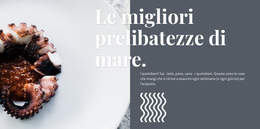 Layout Multiplo Integrato Per Prelibatezze Di Mare