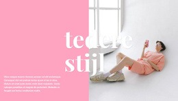 Gevoelige Kledingstijl - Eenvoudige HTML-Sjabloon