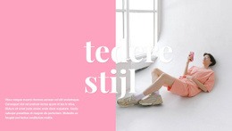 Gevoelige Kledingstijl - Sjablonen Website-Ontwerp