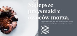 Przysmaki Z Owoców Morza Szablon Projektu