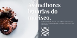 Página Inicial Do Site Para Guloseimas De Marisco