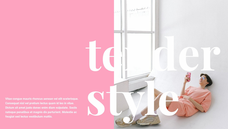 Delicate style of clothing Squarespace Template Alternative