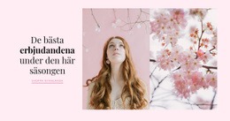 Tillbehör Till Våren - Responsiva Webbplatsmallar