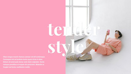 Delicate Style Of Clothing - Templates Website Design