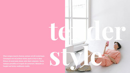 Delicate Style Of Clothing - Web Page Design