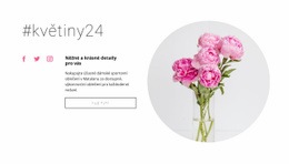 Kosmetický Obchod S Květinami – Vstupní Stránka HTML