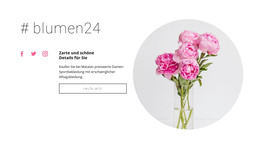 Blumenladen - HTML-Landingpage