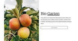 HTML-Landingpage Für Bio-Gartenessen