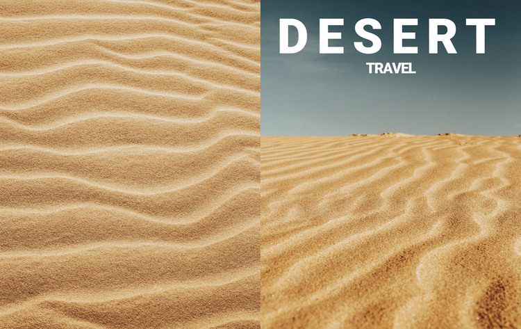Desert nature travel Elementor Template Alternative