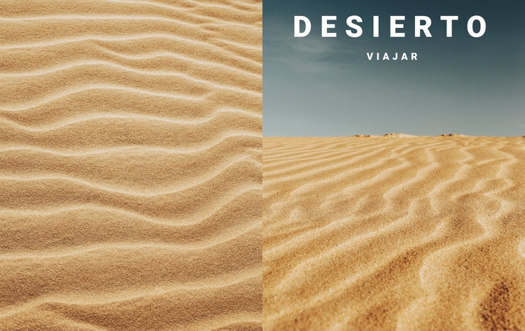 Viajes por la naturaleza del desierto Creador de sitios web HTML