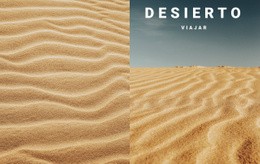 Viajes Por La Naturaleza Del Desierto: Inspiración De Plantilla De Una Página
