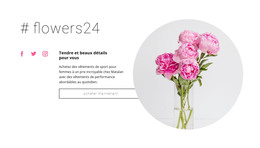 Boutique De Fleurs – Page De Destination HTML