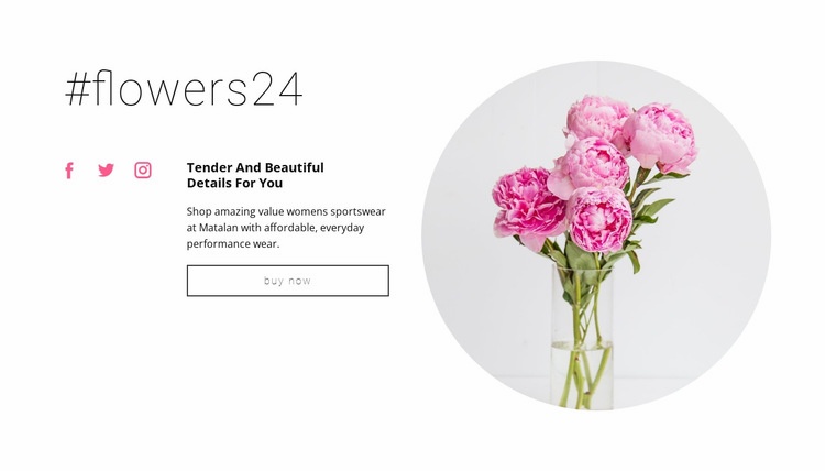 Flowers beauty shop Html Code Example