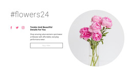 Flowers Beauty Shop Html5 Responsive Template