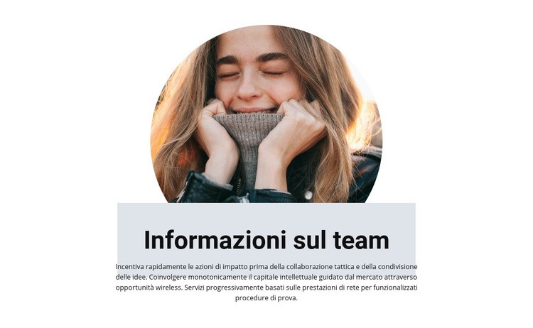 Squadra in studio creativo Costruttore di siti web HTML