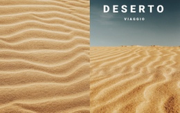 Viaggio Nella Natura Nel Deserto - Mockup Di Sito Web Professionale Personalizzabile