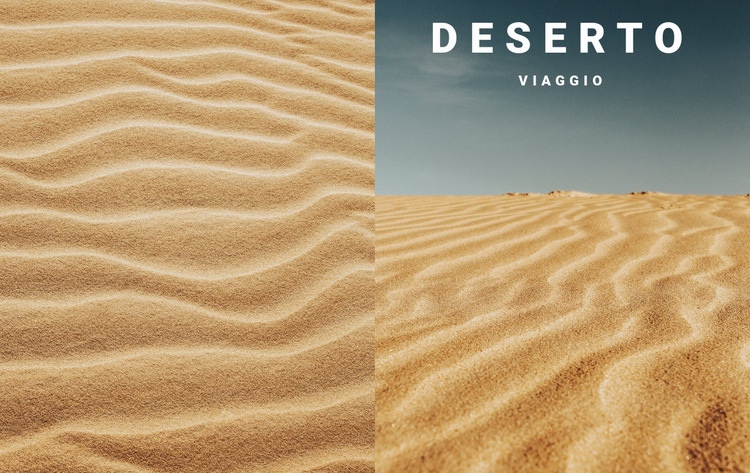 Viaggio nella natura nel deserto Mockup del sito web
