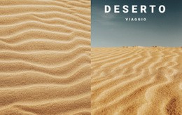 Viaggio Nella Natura Nel Deserto - Ispirazione Per Il Modello Di Una Pagina