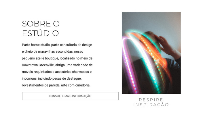 Design de inovação Modelo de site