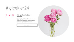Çiçek Güzellik Salonu - HTML Sayfası Şablonu