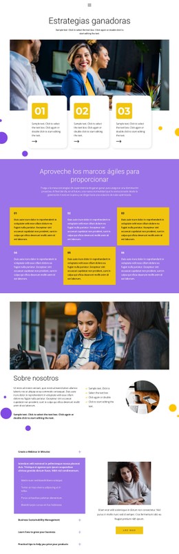 Estrategia Ganadora Plantilla De Diseño CSS