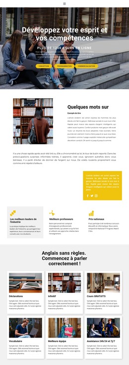 Centre De Formation Des Étudiants - Site Web Réactif