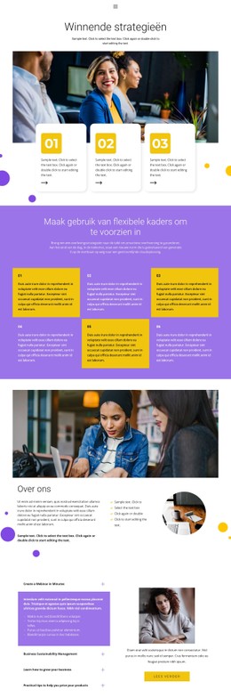 Winnende Strategie CSS-Lay-Outsjabloon