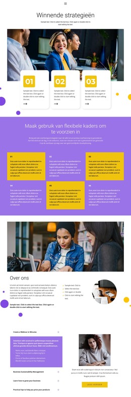 Winnende Strategie - Volledig Responsieve Sjabloon